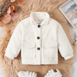 9M-5Y Unisex Lambswool Single-Breasted Jackets  Toddler Boutique Clothing  