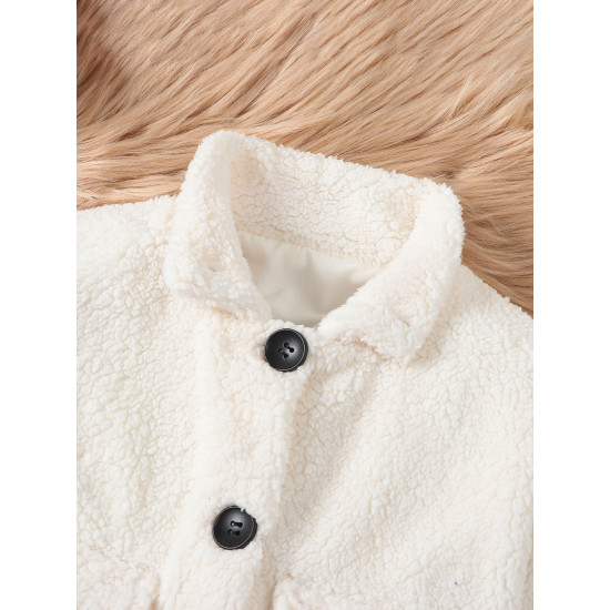 9M-5Y Unisex Lambswool Single-Breasted Jackets  Toddler Boutique Clothing  