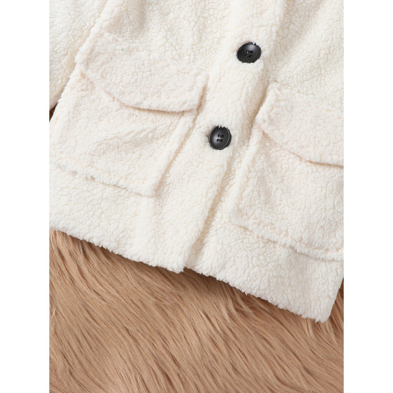 9M-5Y Unisex Lambswool Single-Breasted Jackets  Toddler Boutique Clothing  
