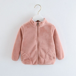 9M-5Y Toddler Flannel Zipper Plush Fleece Jackets  Toddler Boutique Clothing  