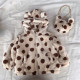 9M-6Y Toddler Pink Leopard Print And Brown Polka Dot Hooded Coats  Toddler Boutique Clothing  