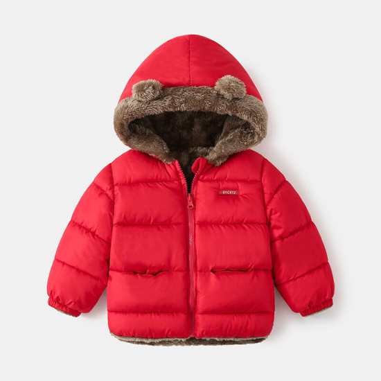 18M-6Y Toddler Boys Casual Hooded Fleece Cotton Jackets  Boys Clothing  