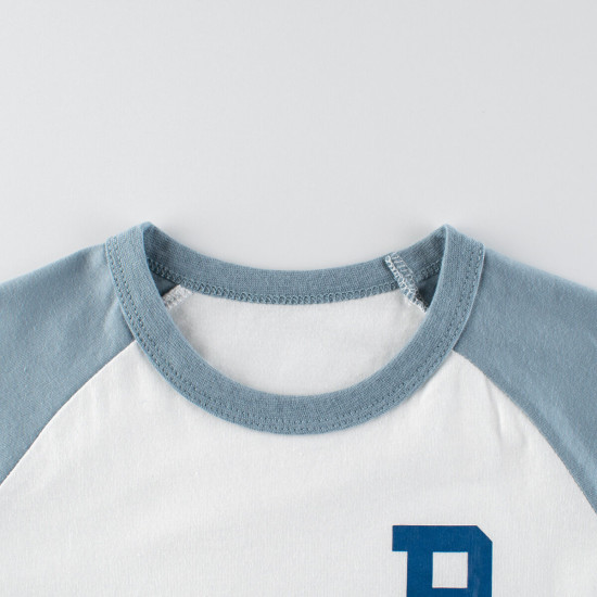 18M-7Y Toddler Boys Contrast Shorts Sleeve T-Shirts  Boys Clothing  