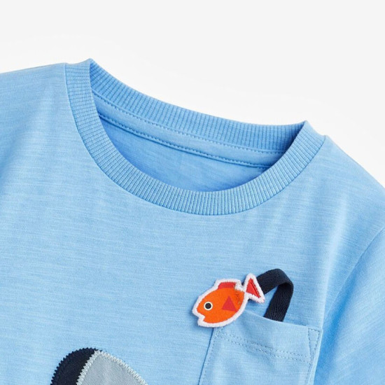 18M-7Y Toddler Boys Shark Print T-Shirts  Boys Clothes  