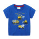 18M-7Y Toddler Boys Excavator Print Shorts Sleeve T-Shirts  Boys Clothes  