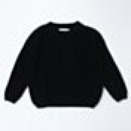 Kid Pure Color Round Neck Long-Sleeved Knitted  Sweaters  