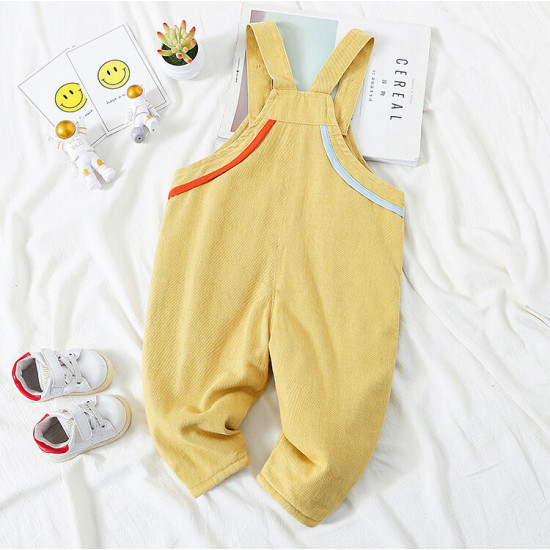  Kids Clothing Pockets Decor Overalls  