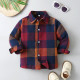 12M-6Y Toddler Boys Colorful Plaid Long Sleeve Shirts  Boys Clothing  