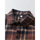 12M-6Y Toddler Boys Burgundy Plaid Long Sleeve Shirts  Boys Clothing  