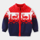 18M-6Y Toddler Boys Christmas Zipper Turtleneck Sweater  Boys Clothing  