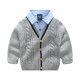18M-6Y Toddler Boys Fake Two Piece Shirt Collar Pullover Sweater  Boys Clothing  Boys