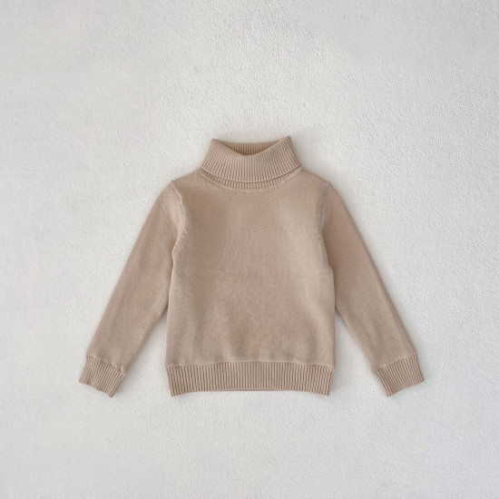 2-10Y Kids Sweaters High Collar Knitted Pullover Bottoming Tops 12 Colors  Toddler Boutique Clothing  