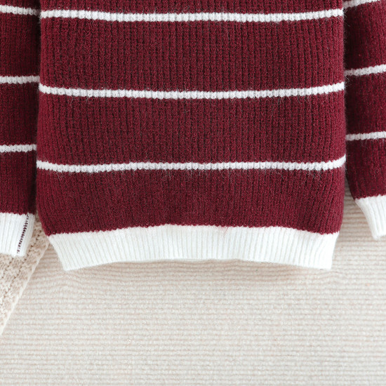 12M-5Y Toddler Boys Striped Knit Sweater  Boys Boutique Clothing  