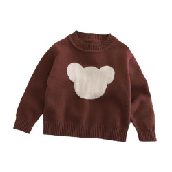 18M-6Y Toddler Boys And Girls Bear Knitted Sweater  Toddler Boutique Clothing  
