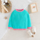 12M-5Y Toddler Contrast Sweater Crewneck Knitted Top Sweater  Toddler Boutique Clothing  