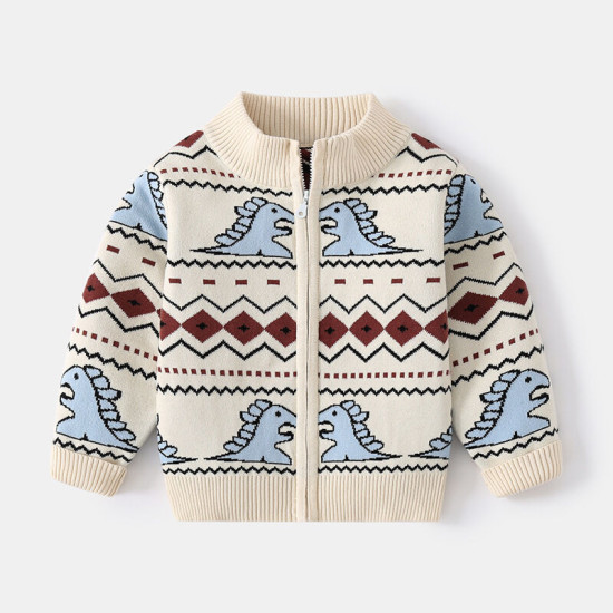 Dinosaur  Cardigan Toddler Boy  