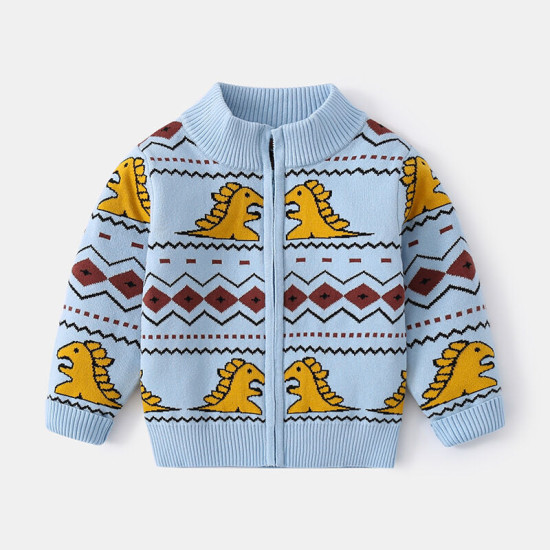 Dinosaur  Cardigan Toddler Boy  