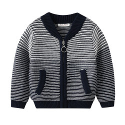 Striped  Toddler Boy Sweater Cardigan  
