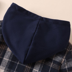 3-7Y Toddler Boys Long Sleeve Hooded Plaid Jackets  Boys Clothing  