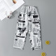 18M-9Y Kids Boys Letter Print Personalized Trousers  Kids Boutique Clothing  