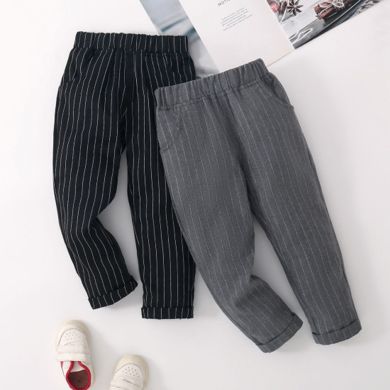 12M-6Y Toddler Boys Striped Trousers Two-Piece Set  Boys Boutique Clothing  