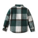 18M-5Y Toddler Boys Suit Sets Long Sleeve Plaid Brushed Shirt & Suspender Pants  Boys Clothing  
