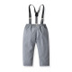 12M-6Y Toddler Boys Floral Print Shirt & Suspender Trousers Gentleman Suit  Boys Clothing  