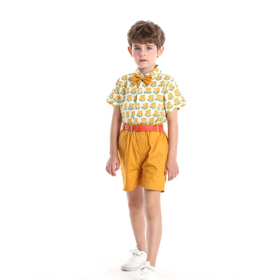9M-6Y Toddler Short Sleeve Printed Shirt Parent-Child Brother-Sister Set  Toddler Boutique Clothing  