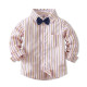 9M-4Y Toddler Boys Striped Long Sleeve Shirt Suit Pants Gentleman Suit  Boys Clothing  