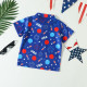 9M-5Y Toddler Boys Independence Day Letter Print Polo Shirt  Boys Clothing  