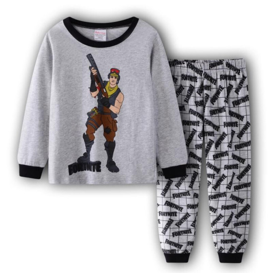18M-6Y Toddler Boys Long-Sleeved Car Animal Sports Plane Long-Sleeved Loungewear Set  Boys Clothing  