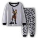 18M-6Y Toddler Boys Long-Sleeved Car Animal Sports Plane Long-Sleeved Loungewear Set  Boys Clothing  