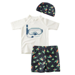 3-10years Toddler Boy Swimwear Kids Boy Swimwear Boys' Split Swimsuit With Hood Children's Swimsuit Suit  