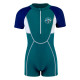 2-7Y Comfort Colorblock Short Sleeve Zip-Up One-Piece Swimsuit  Toddler Boy Clothes  