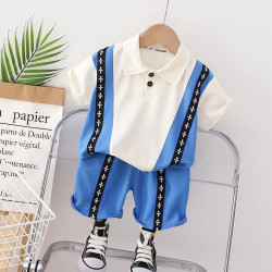 12M-5Y Toddler Boys Contrast Set Polo Shirts And Pants  Boys Clothing  